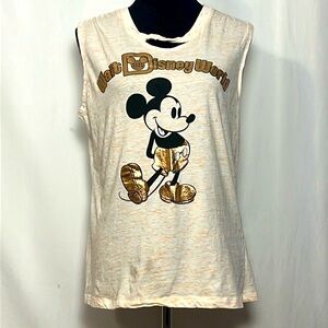 Official Walt Disney World sleeveless top L 100% cotton